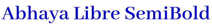 Abhaya Libre SemiBold шрифт